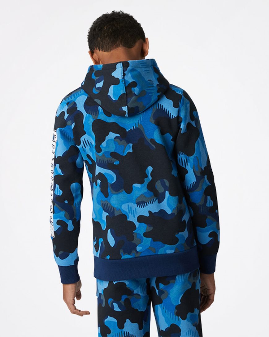 Sudadera Con Capucha Converse Camo Pullover Niño Azul Marino | PE EL5PW4